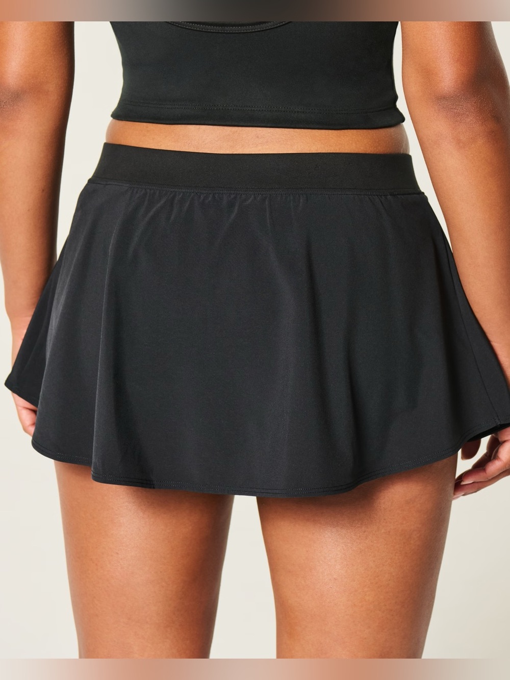 Gilly Hicks Black Circle Skater Skirt